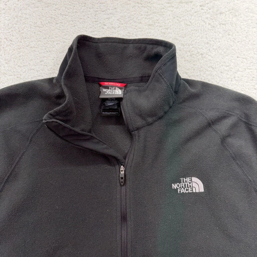 The North Face Mens‎ XL Black FlashDry Quarter Zip Fleece Pullover Jacket